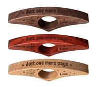 WERWAES Soporte de páginas de madera personalizado - grabado a medida, ideal para leer con una mano y regalar en Navidad, cumpleaños o Día del Maestro