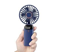 Werwing Estación de refrigeración aromática 5 en 1 - Ventilador USB de 5 velocidades con soporte para teléfono, pantalla LED de 3000 mAh 12 horas + (azul)