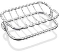 Werwing Jabonera de acero inoxidable - Jabonera autodrenante a prueba de óxido para ducha, baño y cocina | Bandeja de jabón de metal resistente con base reforzada