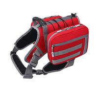 Werwing - Mochila para perro con arnés para perros grandes - Mochila impermeable para senderismo con bolsillos laterales desmontables, bolsa de sillín ajustable de diseño en Y para entrenamiento