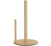 Werwing Soporte para toallas de papel de acero inoxidable para encimera, organizador de rollos de cocina dorado con peso con base antideslizante, esencial para departamento moderno (oro mate)