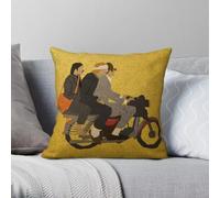 Wes Anderson - Funda de almohada cuadrada de poliéster y lino, terciopelo, con cremallera, para decoración de habitación, 45 x 45 pulgadas
