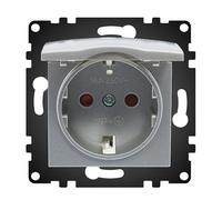 WESA - Enchufe Schuko de Pared Con Tapa Estándar UE 16A 250V, Fácil instalación con Opción a Distintos Diseños, No incluye marco, PJ-18-G