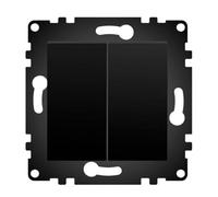 WESA - Interruptor Doble de Pared Simple Estándar, Fácil instalación con Opción a Distintos Diseños, No incluye marco, PJ-02-B