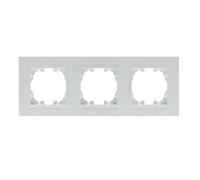 WESA - Marco de Plástico PC Triple Capa Blanco de 3 Módulos para Interruptores y Enchufes, FMMB-50-W