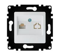 WESA - Toma de Pared Estándar de Internet, Fácil instalación con Opción a Distintos Diseños, No incluye marco, PJ-41-W
