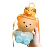 Wesafrae 1 Ud. de Agua con Gradiente, Vaso de Plástico de Alto Valor para Niñas de Verano, con Pajita Portátil, Botella de Agua de Gran Capacidad B