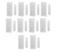 Wesafrae 10 Juegos de Sensores Magnéticos Inalámbricos de 433 MHz para Puertas y Ventanas, para Seguridad del Hogar, Compatibles con Sistemas Antirrobo.