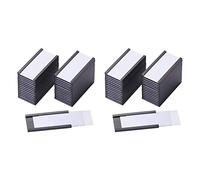 Wesafrae 100 Soportes MagnéTicos para Etiquetas con Soportes MagnéTicos para Tarjetas de Datos con Protectores de PláStico Transparente para Estantes de Metal (1 x 2 Pulgadas)