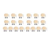 Wesafrae 20 Juegos de Conectores para Juntas de Muñecas, Juntas de Pasador y Discos de Tablero de Fibra de Madera, Pernos de Acoplamiento Móviles, Accesorios para Muñecas, 24 mm