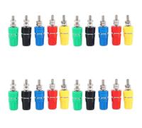 Wesafrae 20Pcs M4X36 Terminal de Cobre Puro 4Mm PláTano del ZóCalo de 20A Conector de Conector Banana de Poste de UnióN