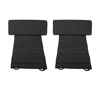 Wesafrae 2X La Almohadilla Universal de Pierna de PU para Asiento de AutomóVil Estera de ExtensióN de Soporte Soporte Suave para Los Pies CojíN de PU de Pierna Rodillera Negro