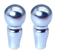 Wesafrae 2X Perno de Tubo de Cabeza de Bolas de Captura Alargado de Bicicleta de Aleación de Aluminio para Accesorios de Bicicleta Plegable -Plata