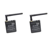 Wesafrae 2X RC832H 5.8G 48CH Receptor de Video 12V BúSqueda AutomáTica de Canales para TS832 TS5823 TS5828 RC AvióN HelicóPtero FPV Drone