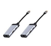 Wesafrae 2X Tipo-C A Gigabit Ethernet Rj45 LAN PD Carga USB C Adaptador Convertidor de Puerto de Datos para TV PC S20