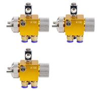 Wesafrae 3X Minipistola Pulverizadora de Pintura Automática A-100, Herramientas Neumáticas para Soldadura por, Vacío de Plástico de 1,0 mm.