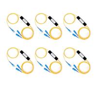 Wesafrae 6X Divisor de Fibra Óptica de 1 Punto y 2 Cónicos, Divisor de Caja de Empalme, Puerto SC, Fibra FTTH, Conexión Fría para el Hogar