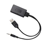 Wesafrae Adaptador de Cable de Radio Bluetooth Universal Adaptador de Cargador de Coche Receptor de Audio y Música Bluetooth Auxiliar Universal