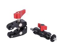 Wesafrae Brazo Mágico Cámara Réflex Clip De Garra De Cangrejo De Cabeza De Bola De Zapato Caliente Doble Soporte De Monitor Universal Abrazadera De Cabeza De Bola Super Sostenedor Soporte