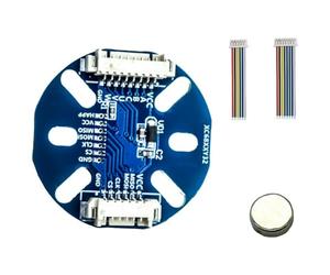 Wesafrae Codificador Magnético MT6826S de 15 bits, Alta Precisión, 4 Hilos, SPI AB4096, Pulsos, Modo SPI ABZ para Motor Paso A Paso Sin Escobillas.