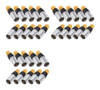 Wesafrae Conector de Panel Impermeable RJ45 de 30 Piezas, Conector Ethernet Cat5E, Conector de Cable Ethernet de Metal para Red Doméstica Industrial