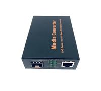 Wesafrae Conversor de Medios 10G + A +, Conmutador de Fibra Óptica de 10 Gbps A RJ45, Conmutador Ethernet de 100 M/1000 M/10 G, Enchufe Europeo Gigabit.