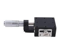 Wesafrae Eje X Perilla de 40X40 mm MicróMetro Etapa Deslizante Tipo de Riel de GuíA Plataforma Mesa Deslizante de Desplazamiento Manual (LGX40-C)