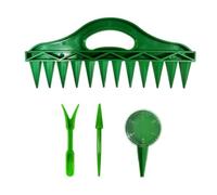 Wesafrae Juego de Dispensador de Semillas de Siembra 4 Piezas, Macetero de Suelo con 12 Orificios + Dispensadores Semillas Manuales + Removedor de Plántulas + Perforador de Agujeros Anchos