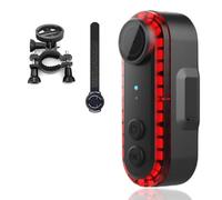 Wesafrae Luz Trasera para Bicicleta con Cámara Integrada, 3500 MAh, Grabación Continua de 5 A 7 H, Equipo de Seguridad para Ciclistas de Carretera y Urbanos.