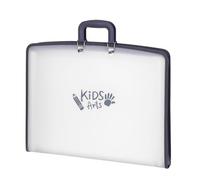 Wesafrae Portafolio de Arte para Niños: Organizador de Archivos en Acordeón con 13 Bolsillos, Portafolio de Arte para Niños con Asa y de Cremallera.