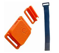 Wesafrae Rastreador Smol Slimes V2 Compatible con SlimeVR -45686 IMU y Magnetómetro QMC6309 para Seguimiento en Realidad Virtual, Color Naranja