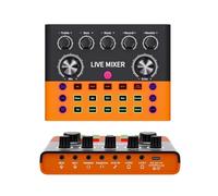 Wesafrae Tarjeta de Sonido Profesional, Mezclador de Sonido en, Transmisión en, Podcast, Equipo de Estudio de Grabación, Cambiador de Voz.