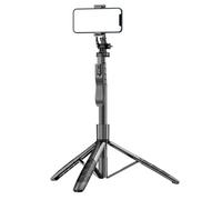 Wesafrae Trípode L16 Inalámbrico para Selfies en Teléfono Móvil, Monopié Plegable para Teléfonos Inteligentes, Equilibrio Estable, 1530 mm