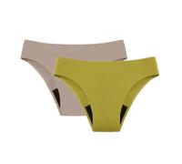 Wesaloes 2PCS Bikini Menstrual Mujer Baño Bañador Menstrual Niña Cómodas Bragas Trajes de Baño Menstruales Traje De Bikini Bañadores Flujo Abundante Tanga V-Shape Braga Braguitas (Q 2PCS, XXL)