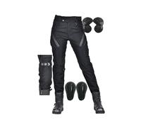 WESBR Pantalones Motocross Mujer Pantalones De Moto All Seasons con Correa Ajustable 6 Opciones De Armadura CE for Equipo De Motocross/Bicicleta (Color : Black A, Size : S)