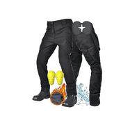 WESBR Pantaloni Da Moto Pantaloni Da Motocross per Moto Da Cross Impermeabile/antivento/traspirante Protezioni CE Su Ginocchia E Fianchi (Color : Black, Size : M)