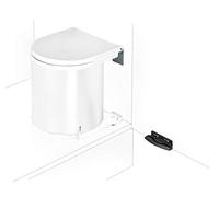 Wesco 010 212 - 10 empotrable Cubo de la redondean Blanco 13 L