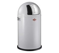 WESCO 175 531 - 76 Pushboy - Cubo de Basura, Chapa de Acero pulverizado 35.0 x 35.0 x 63.0 cm, Gris