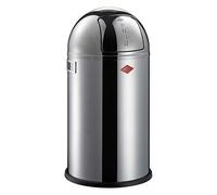 Wesco 175 831 Pushboy - Cubo de Basura (50 L, Acero Inoxidable, 40 x 40 x 75,5 cm)