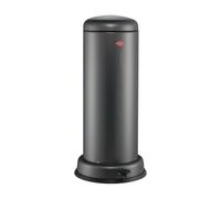 WESCO Big Baseboy - Cubo de basura en color grafito mate, chapa de acero pulverizada, 30 litros de volumen, amortiguador integrado, pie de metal con superficie de goma