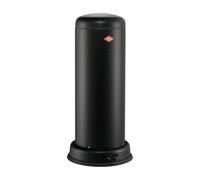 WESCO Big Baseboy - Cubo de basura en color negro mate, chapa de acero pulverizada, 30 litros de volumen, amortiguador integrado, pie de metal con superficie de goma