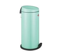 WESCO Cubo de basura clásico Capboy MAXI en color menta, chapa de acero pulverizada, inserto de metal de 22 litros de volumen, pedal de plástico
