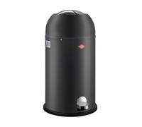 Wesco Cubo de basura Kickmaster – 33 litros grafito mate, acero recubierto, amortiguador