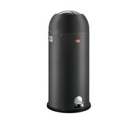 WESCO Kickmaster Maxi - Cubo de basura en color grafito mate, chapa de acero con recubrimiento en polvo, amortiguador integrado, capacidad de 40 litros, ranura grande