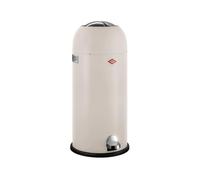 WESCO Kickmaster Maxi Papelera de color arena mate, chapa de acero revestida por pulverización, amortiguador integrado, volumen de 40 litros, gran apertura