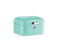 WESCO Panera Mini Grandy en color verde menta, chapa de acero pulverizada, orificios de ventilación y mango estable