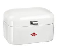 WESCO Panera Single Grandy en color blanco, chapa de acero pulverizada, orificios de ventilación y mango estable, 22 x 26,8 x 17,5 cm