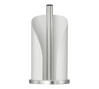WESCO Portarrollos de Papel en Color Blanco Mate de Acero Inoxidable y Chapa de Acero Lacado de Colores, Base de Acero Inoxidable, para Rollos de Papel de Cocina estándar o 2-3 Rollos de Papel