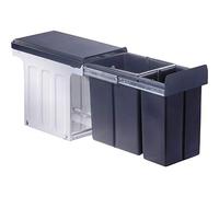 Wesco ProfiLine bio de Double 30 DT Cubo de basura empotrado, 1 x 20/1 x 10 L, 1 pieza, antracita, 103371374