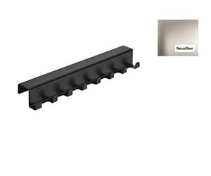 WESCO Rack System Smart - Regleta de Ganchos (60, Aluminio pulverizado, Flexible, Extensible, en Color Plateado, tamaño: 208 x 36 x 36 mm)